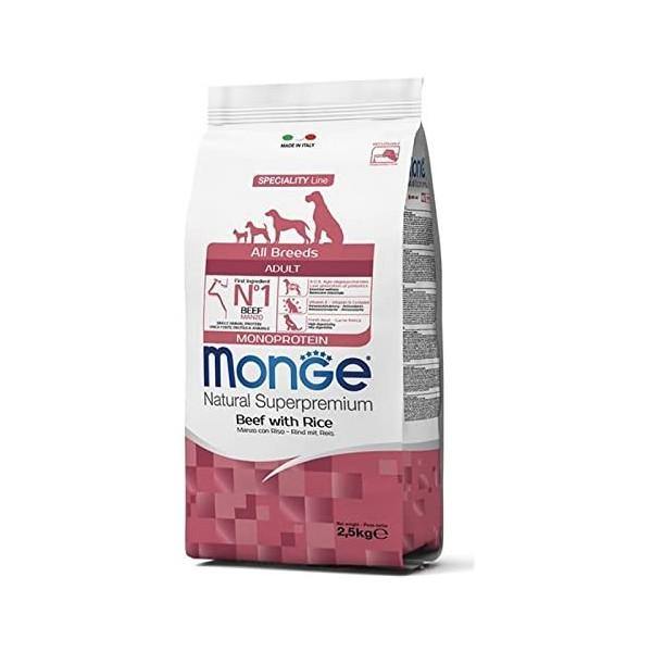 Monge Natural Superpremium Adult Manzo e Riso 2,5 kg Monge Natural Superpremium Adult Manzo e Riso 2,5 kg